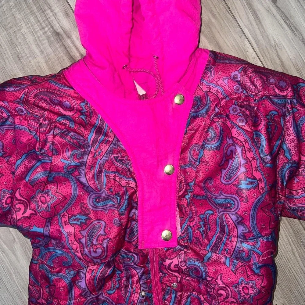 Girls Pink & Purple Winter Snowsuit – Size 3T